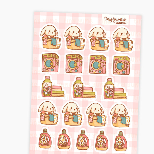 Laundry stickers, Planner Stickers, Deco Stickers, Hand Draw Stickers