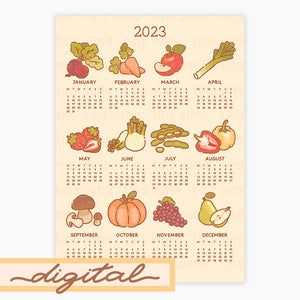 Digital 2023 calendar Planner, Digital Planning, Journaling, Bullet Journal, JPG, PDF, Download