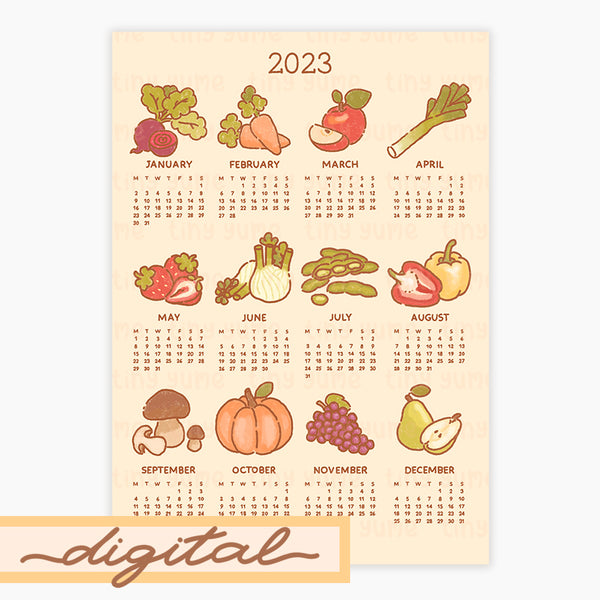 Digital 2023 calendar Planner, Digital Planning, Journaling, Bullet Journal, JPG, PDF, Download