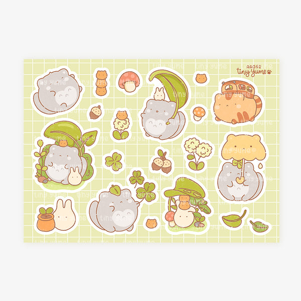 Anime Yume Stickers, Plant Stickers, Cat Cute Sticker, Animal Cute Stickers, Planner Stickers