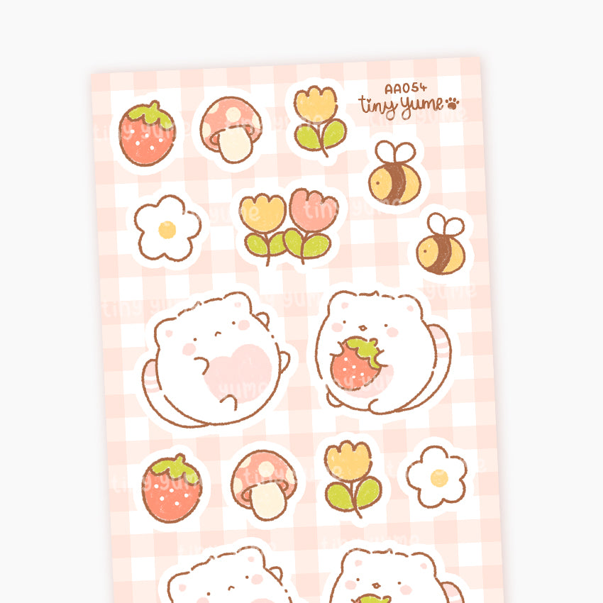 Cute Cat Yume Stickers, Polco Stickers, Deco Stickers, Hand Draw Stickers, Bullet Journal Cute Stickers, Doodle Stickers