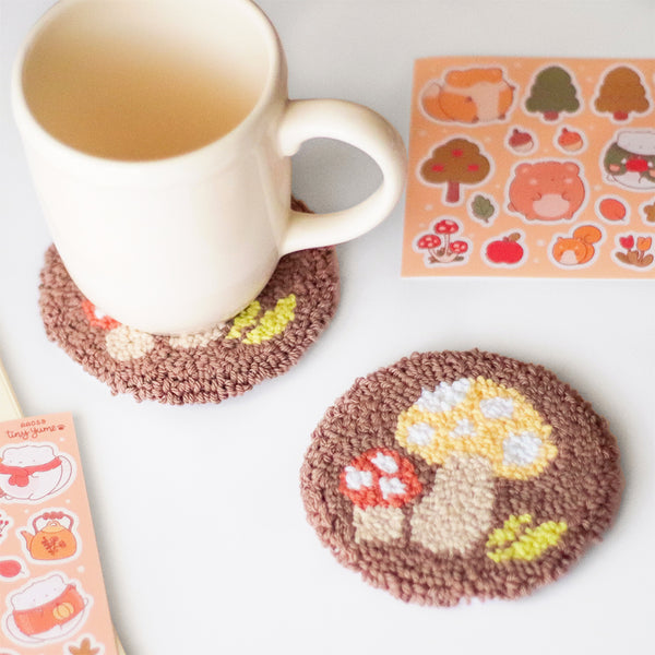 Forest Punch Needle Coasters #PN002
