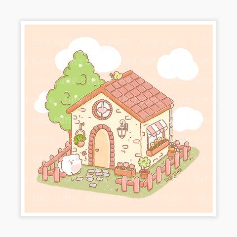Yume's house Mini Print #PR018